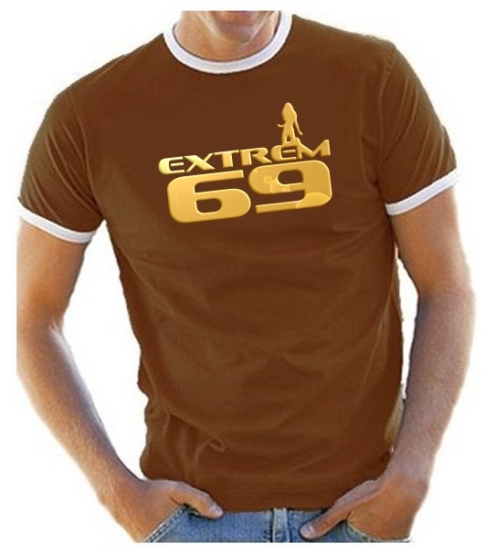 extreme 69 T-SHIRT RINGER DRUCK IN GOLD !!