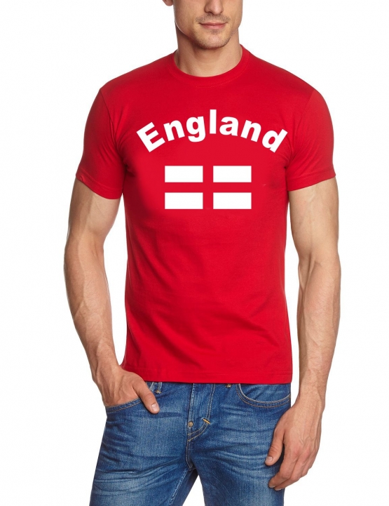 ENGLAND Fußball T-Shirt rot S M L XL XXL