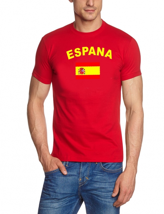 SPANIEN ESPANA Fußball T-Shirt rot S M L XL XXL