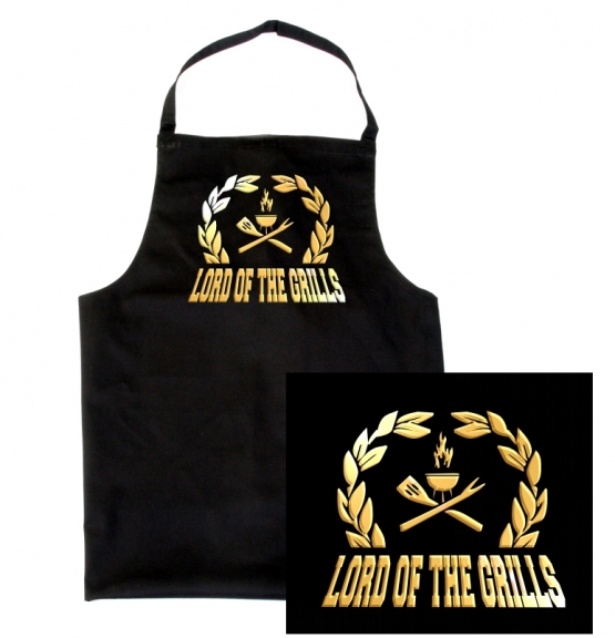 GRILL SCHÜRZE - LORD OF THE GRILLS - schwarz/gold