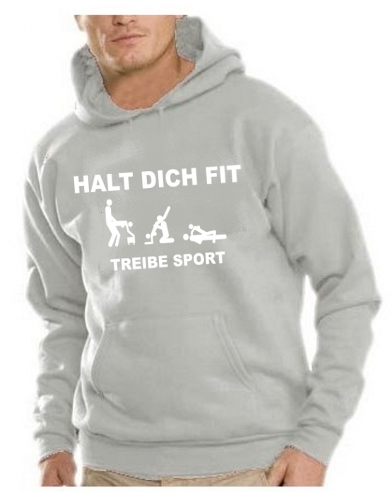 Halt Dich Fit - Treibe Sport - PERSIFLAGE HOODIE S - XXXL