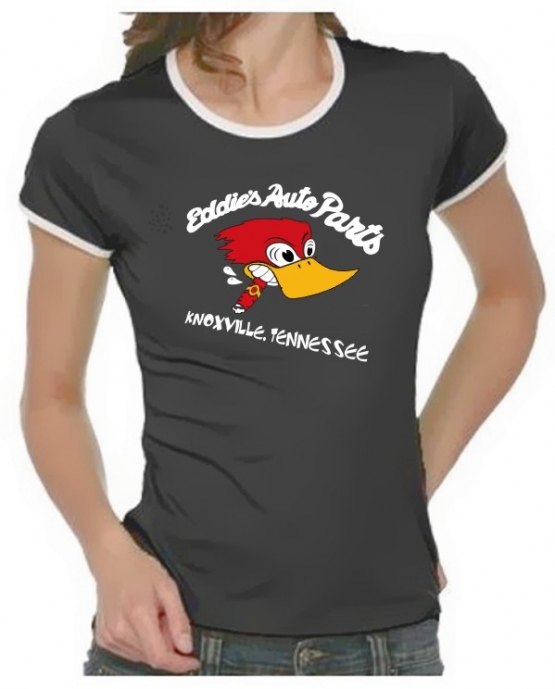 Eddies Autoparts -Knoxville- Jackass Girly Ringer T-Shirt