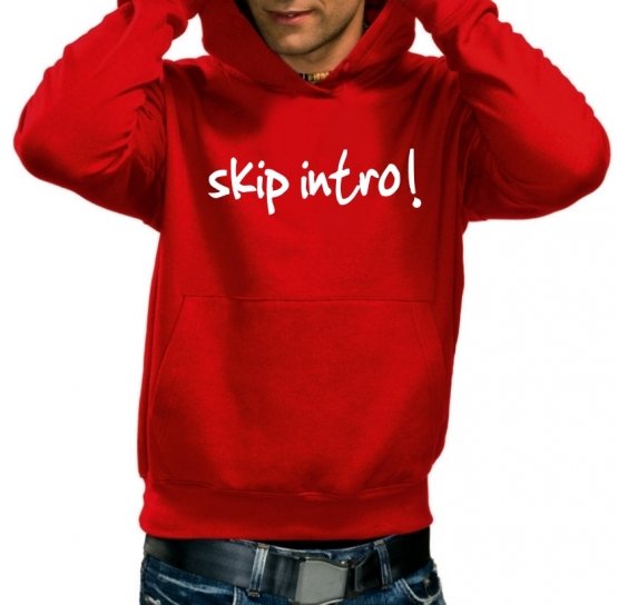 SKIP INTRO - Sweatshirt mit Kapuze HOODIE S - XXXL