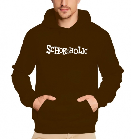 Schokoholic Hoodie Sweatshirt braun