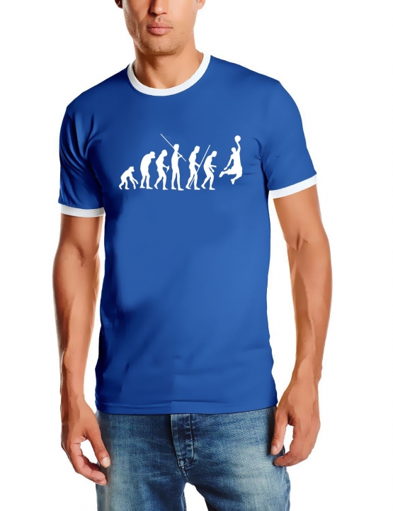 BASKETBALL evolution RINGER Shirts - T-SHIRT S M L XL XXL