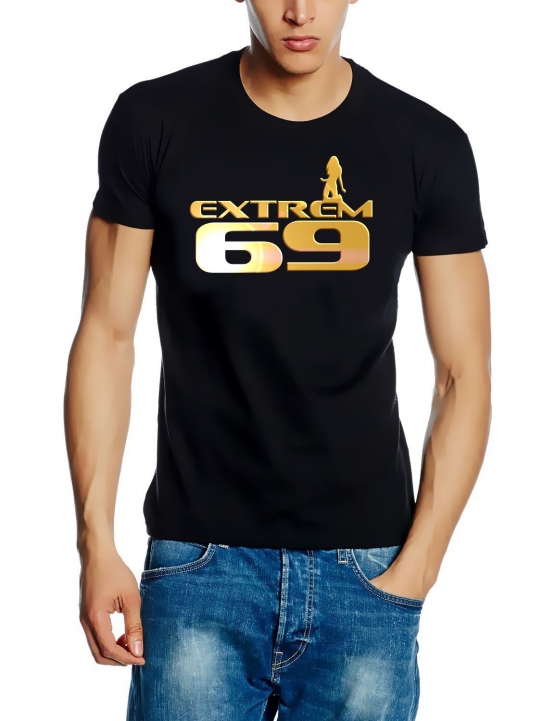 extrem 69  T-Shirt schwarz-gold S M L XL XXL XXXL