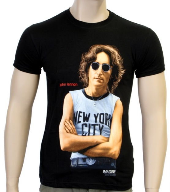 JOHN LENNON - New York City - Schwarz - T-shirt -