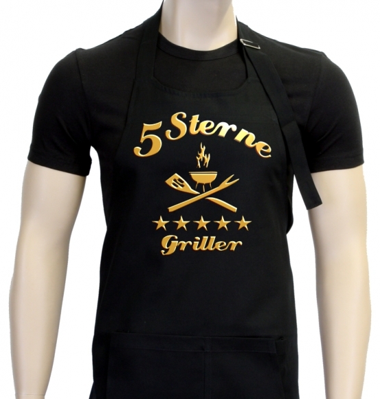 5 STERNE GRILLER - Grillschürze - grillen - BBQ GRILL SCHÜRZE GR
