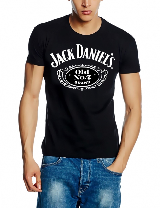 JACK DANIELS Logo schwarz -  T-Shirt, GR.S M L XXL