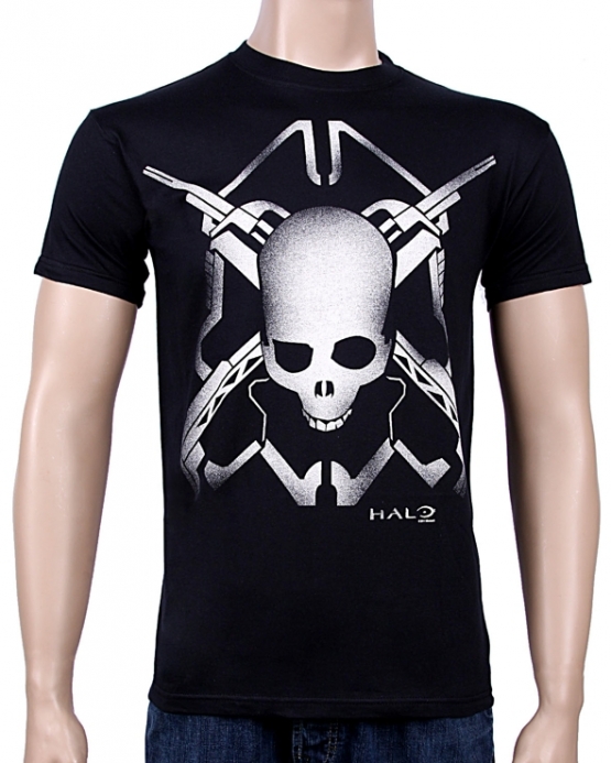HALO - SKULL - T-Shirt Black X-Box 360 S - XL