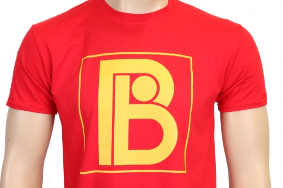PLAN B, red - yellow Logo T-SHIRT