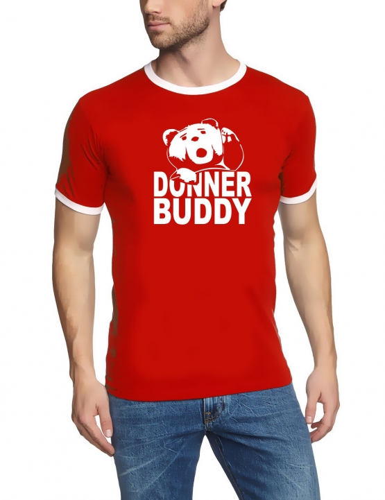 DONNER BUDDY - THUNDER SONG TEDDY fuck you thunder Ringer T-Shir