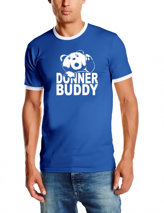 DONNER BUDDY - THUNDER SONG TEDDY fuck you thunder Ringer T-Shir