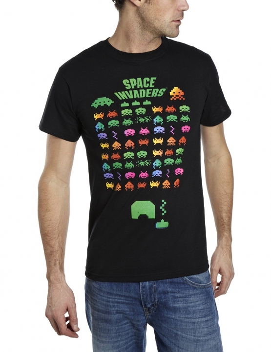 SPACE INVADERS -  Arcade - Level 256 T-SHIRT BROWN S M L XL XXL
