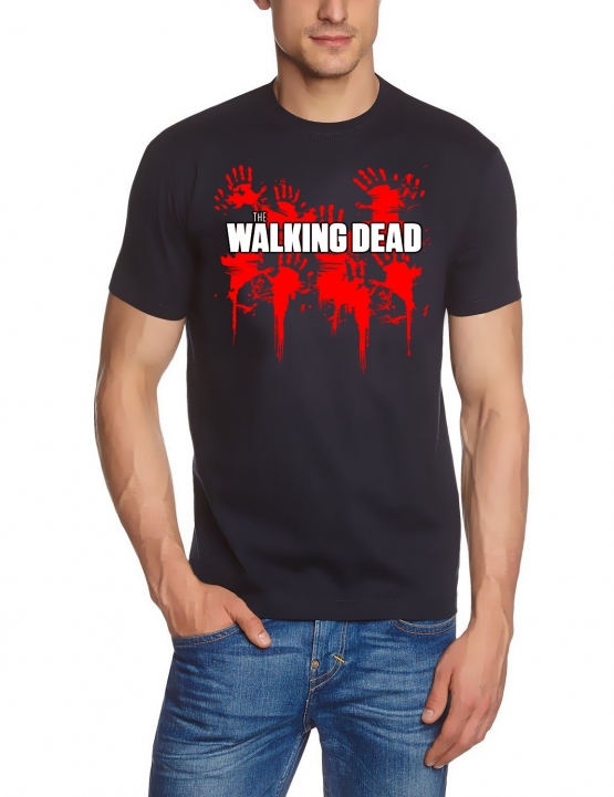 THE WALKING DEAD - bloody hands - T-Shirt, schwarz - S M L XL XX