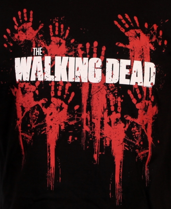 THE WALKING DEAD - bloody hands - T-Shirt, schwarz - S M L XL XX