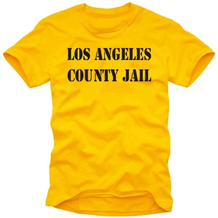 L.A. county jail TSHIRT LOS ANGELES orange KNAST T-SHIRT
