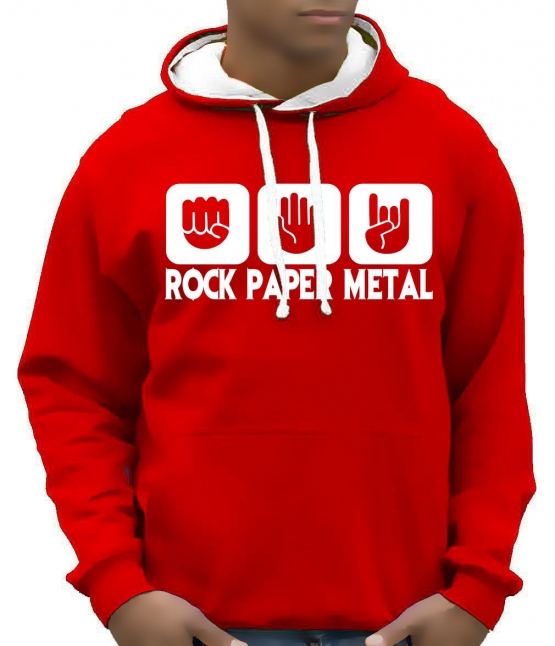 ROCK PAPER METAL - HEAVY METAL - Sweatshirt mit Kapuze - Hoodie
