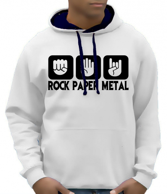ROCK PAPER METAL - HEAVY METAL - Sweatshirt mit Kapuze - Hoodie