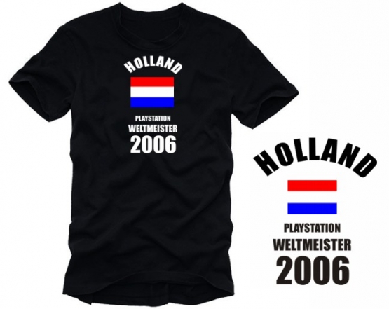 HOLLAND playstation WELTMEISTER 2006 t-shirt
