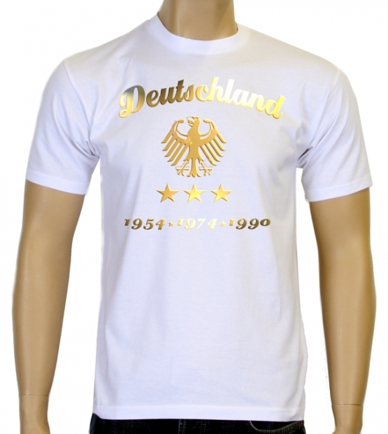 WM 2014 Fußball Deutschland Adler Gold 3 Sterne T-Shirt S M L XL