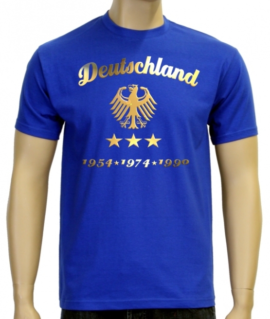 WM 2014 Fußball Deutschland Adler Gold 3 Sterne T-Shirt S M L XL