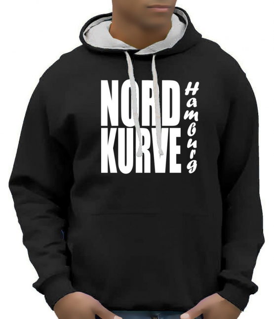 NORDKURVE Hamburg Hoodie Sweatshirt mit Kapuze Hoodie Sweater S 