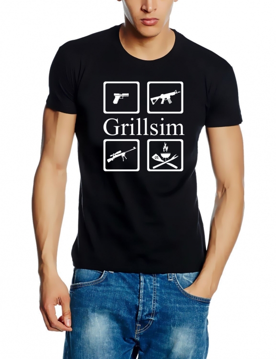 GRILLSIM Airsoft T-Shirt  S M L XL 2XL 3XL 4XL 5XL