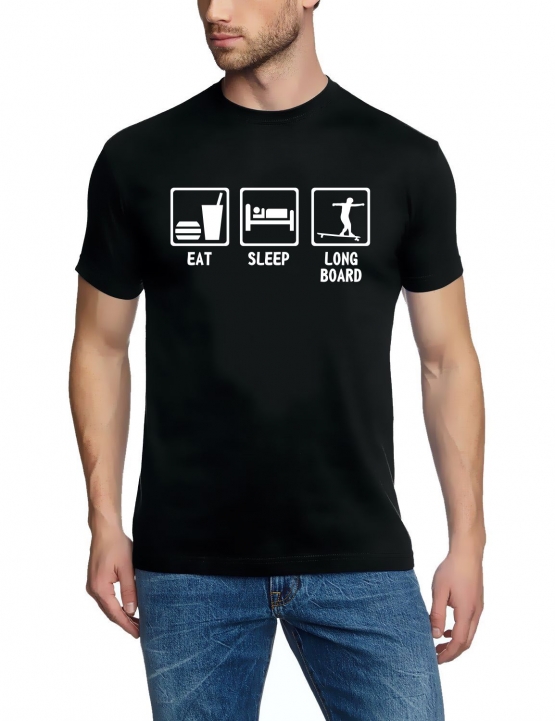EAT, SLEEP, LONGBOARD ! T-Shirt  S M L XL 2XL 3XL 4XL 5XL