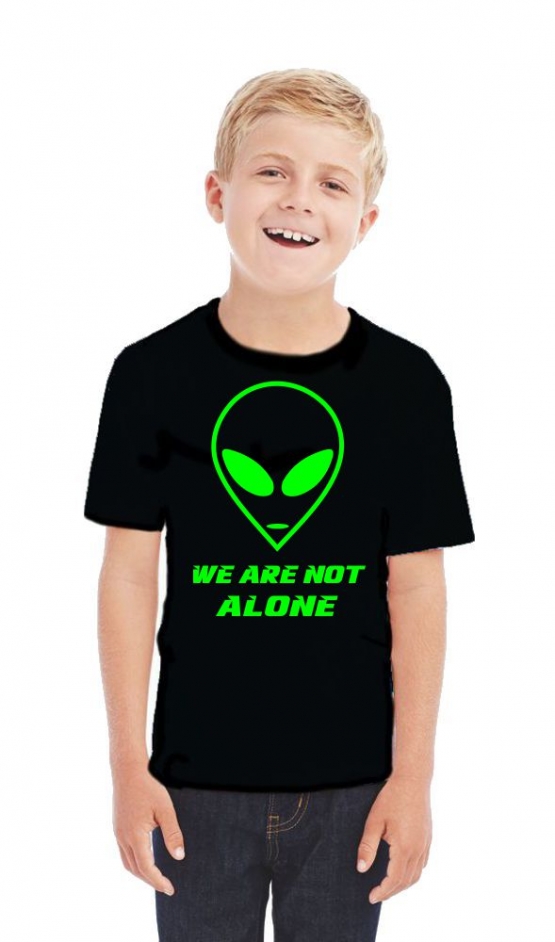 We are not alone ! Alien Kinder T-Shirt Kids Gr.128 - 164 cm