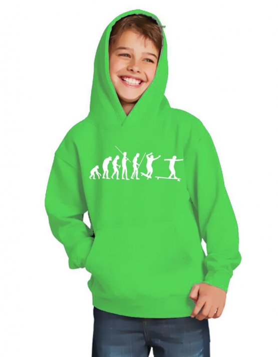Longboard Evolution Kinder Sweatshirt mit Kapuze HOODIE Kids Gr.