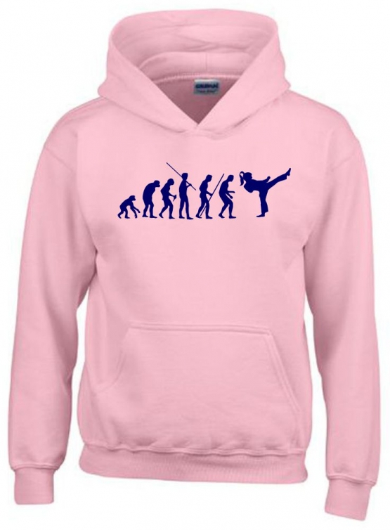 Mädchen Karate KICKBOXEN Evolution Kinder Sweatshirt mit Kapuze 