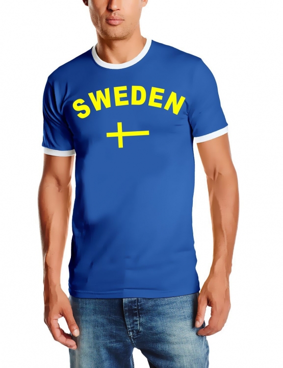 EM 2016 Schweden T-SHIRT mit Deinem NAMEN + NUMMER ! Fußball Tri