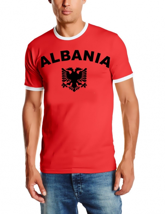 EM 2016 Albanien T-SHIRT mit Deinem NAMEN + NUMMER ! Fußball Tri