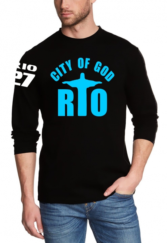 Rio city of god SIEMPRE SAMBA langarm T-Shirt
