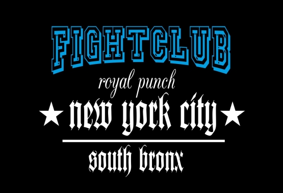 NEW YORK CITY T-Shirt FIGHTCLUB royal punch NYC Shirt south bron