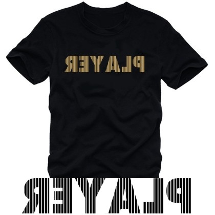 PLAYER t-shirt schwarz / gold S - XXXL