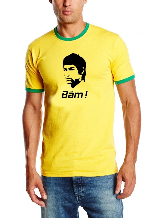 BÄM in your Face Bruce Lee ringer gelb S - XXL