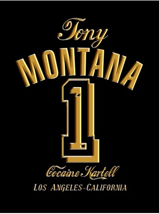 TONY MONTANA NR.1 hoodie schwarz/gold S M L XL XXL