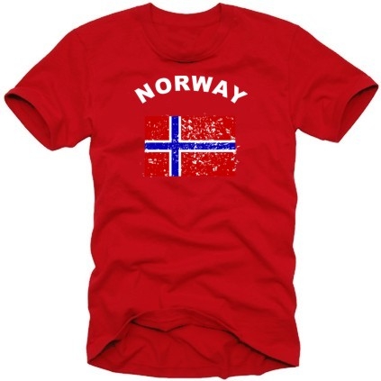 Norwegen VINTAGE t-shirt NORWAY ROT