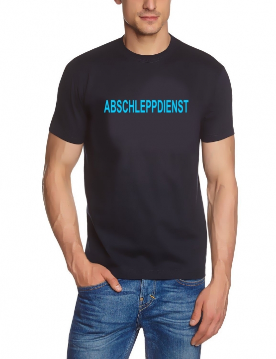 T-Shirt dunkelblau ABSCHLEPPDIENST Shirt hellblau S- XXXL