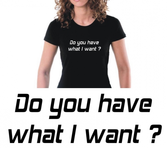 Do you have what I want ? girly t-shirt schwarz S-XL