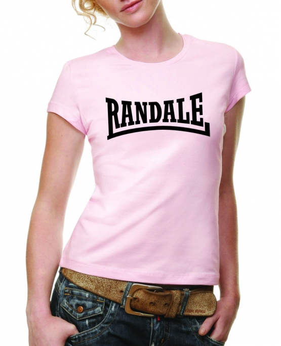 RANDALE GIRLY T-SHIRT SCHWARZ ODER ROSA S-XL