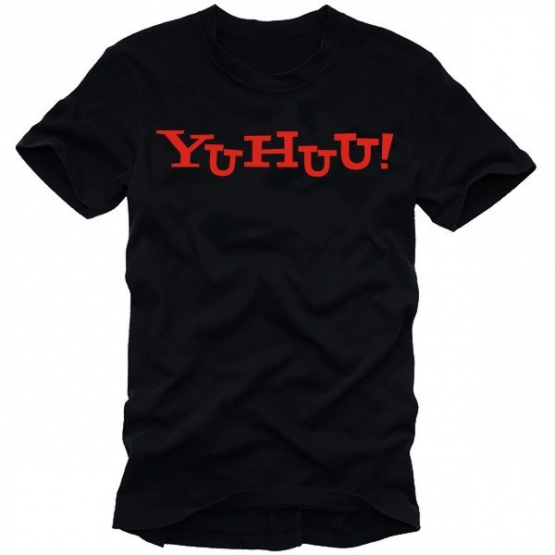YUHUU t-shirt schwarz-rot