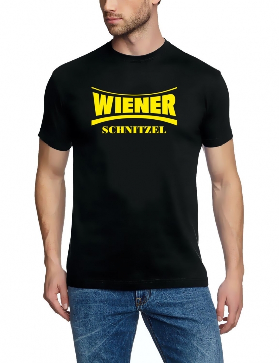 Wiener Schnitzel t-shirt schwarz/gelb