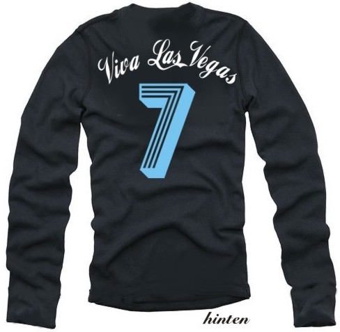 VIVA Las Vegas Poker langarm t-shirt schwarz