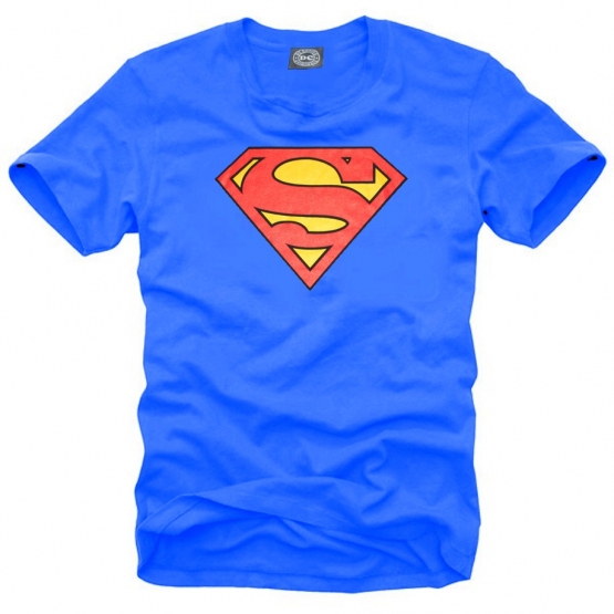 SUPERMAN T-Shirt royalblau S M L XL  DC-COMICS