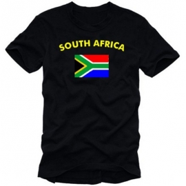 SÜDAFRIKA - SOUTHAFRICA Fußball T-Shirt schwarz S M L XL XXL