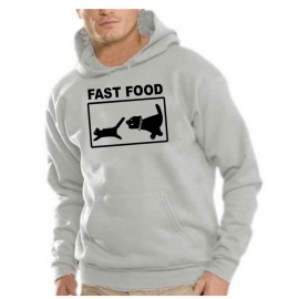 Fast Food - Sweatshirt mit Kapuze HOODIE