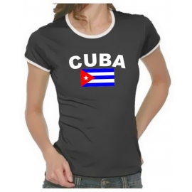 KUBA FLAGGE Cuba libre Girly Ringer S M L XL